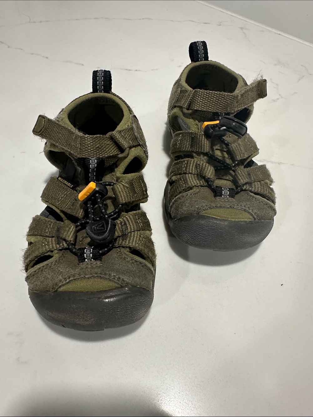 Keen Kids Olive Green Closed-Toe Adventure Sandals